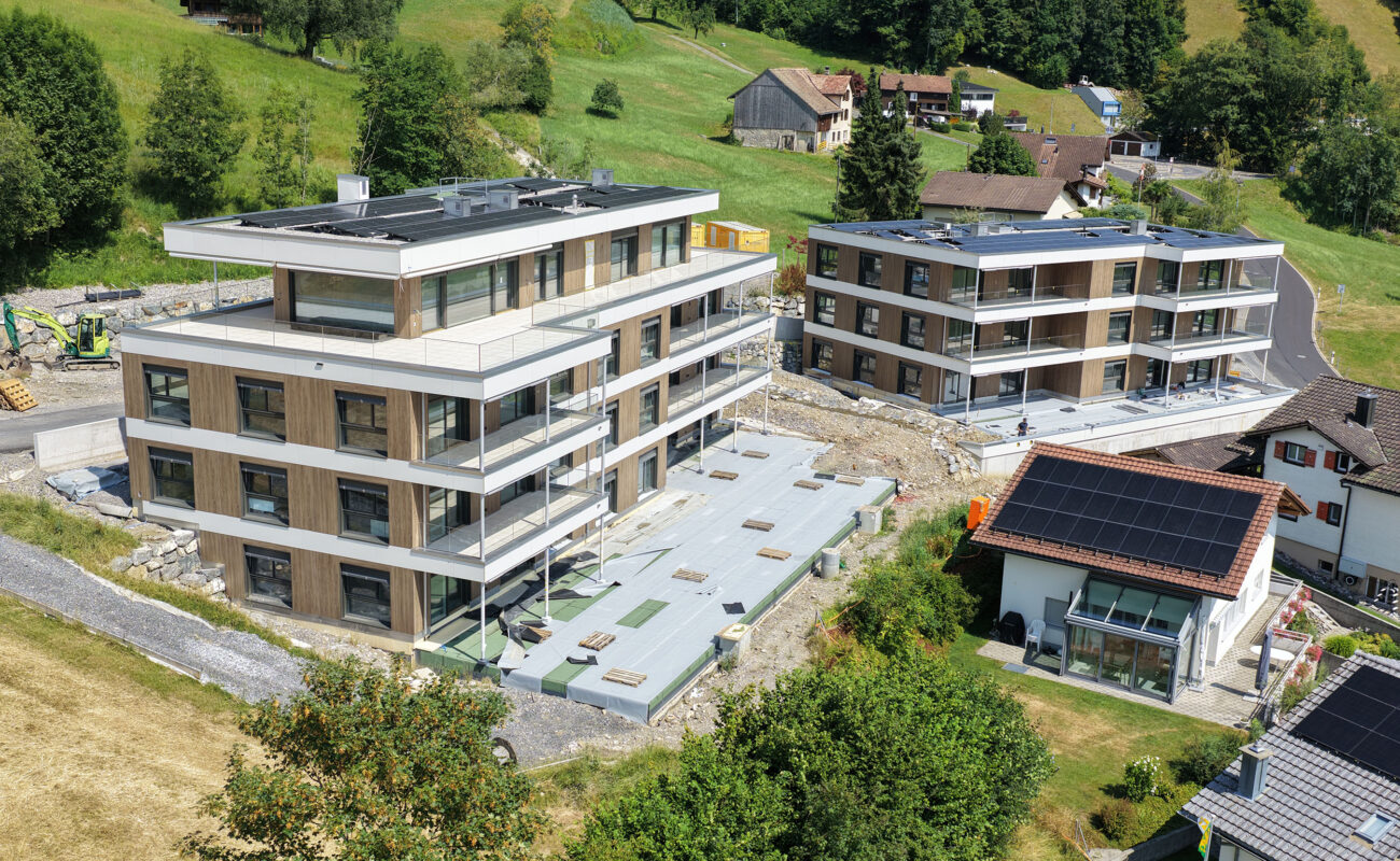 Mehrfamilienhäuser Wiitsicht, Rickenbach Schwyz, Umgebungsarbeiten