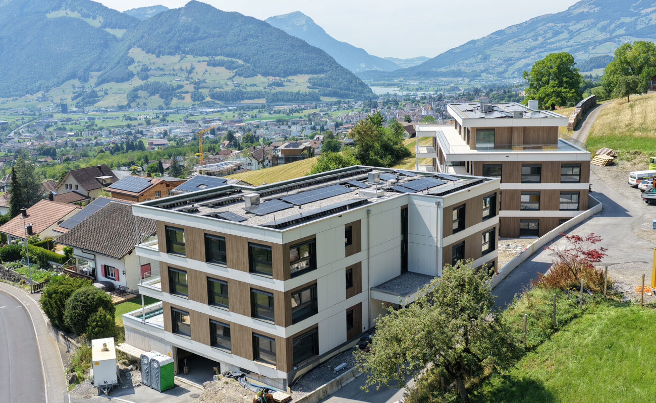 Mehrfamilienhäuser Wiitsicht, Rickenbach Schwyz, Umgebungsarbeiten
