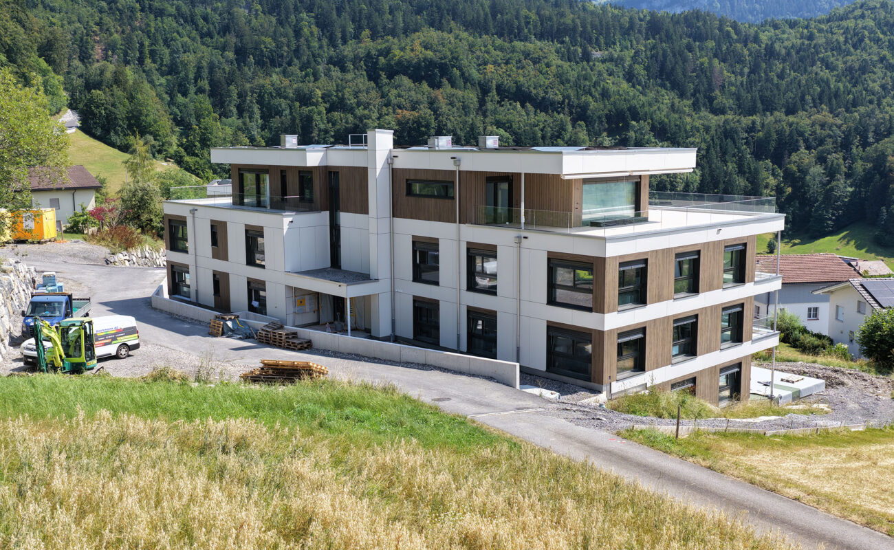 Mehrfamilienhäuser Wiitsicht, Rickenbach Schwyz, Umgebungsarbeiten