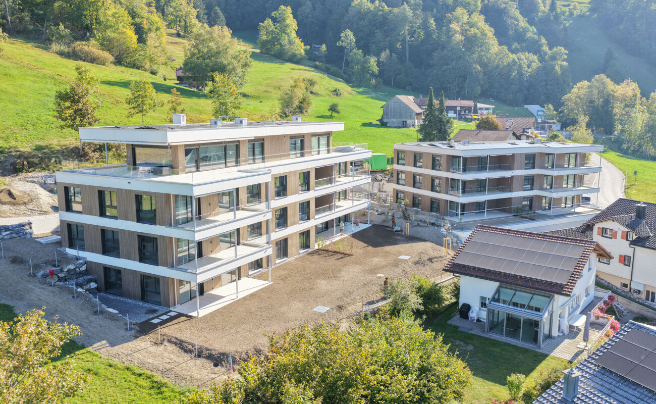 Mehrfamilienhäuser Wiitsicht, Rickenbach Schwyz, Umgebungsarbeiten