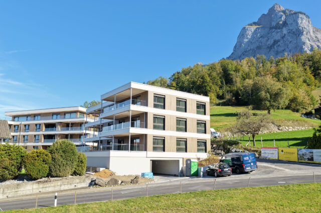 Mehrfamilienhäuser Wiitsicht, Rickenbach Schwyz, Umgebungsarbeiten